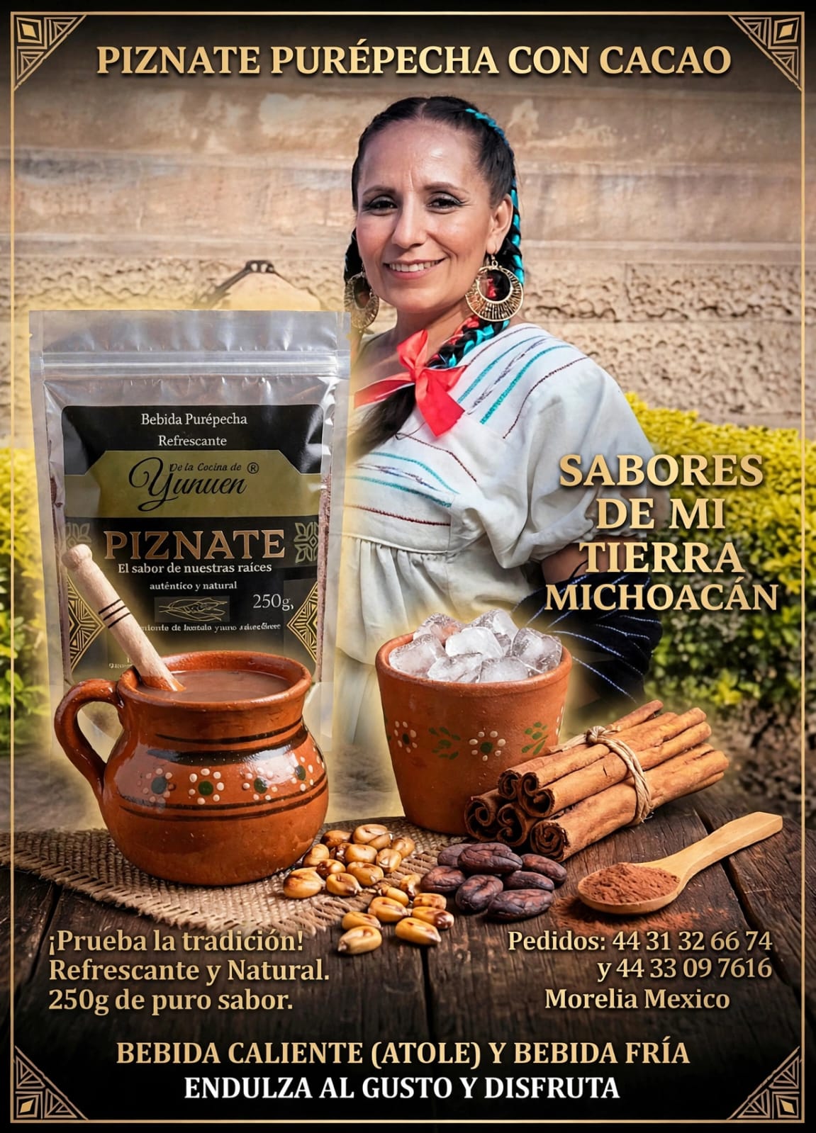 PIZNATE BEBIDA PURÉPECHA BOLSA DE 250 GR